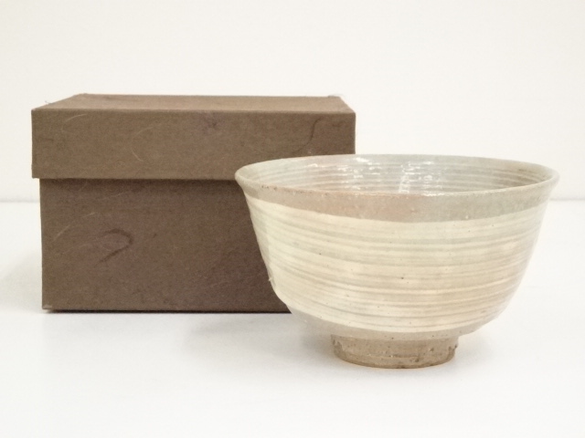 JAPANESE TEA CEREMONY / MISHIMA TEA BOWL BY SHUNEI KATO / CHAWAN